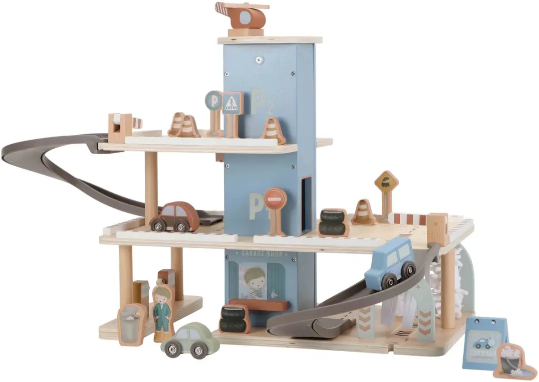 Little Dutch Garage Hout - Blauw - afbeelding 2 van 6