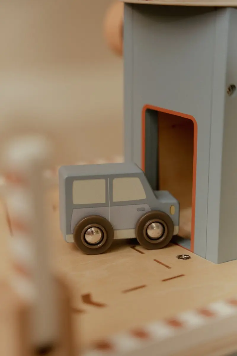 Little Dutch Garage Hout - Blauw - afbeelding 4 van 6