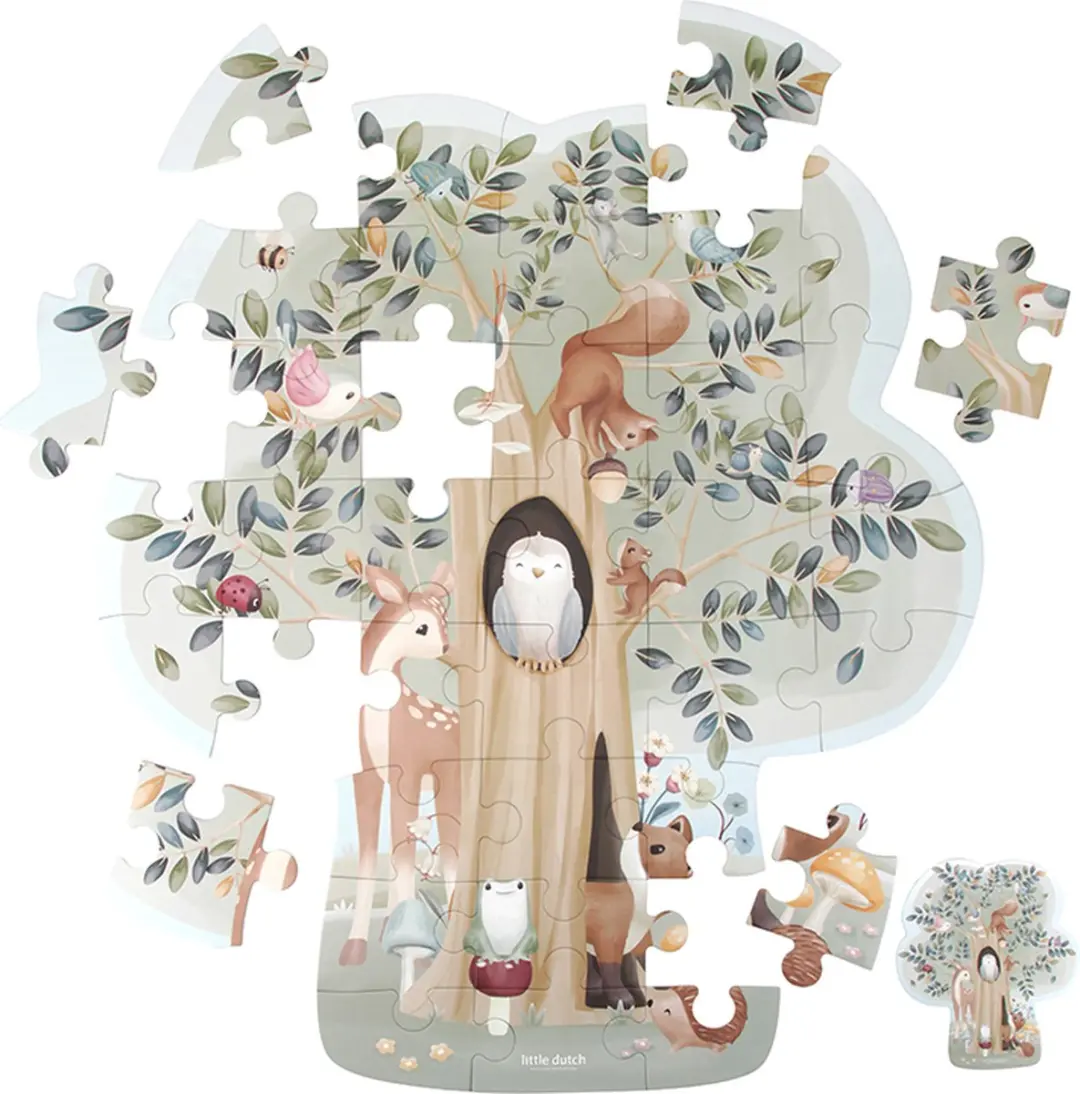 Little Dutch Forest Friends Vloerpuzzel 37 Stuks - Multi