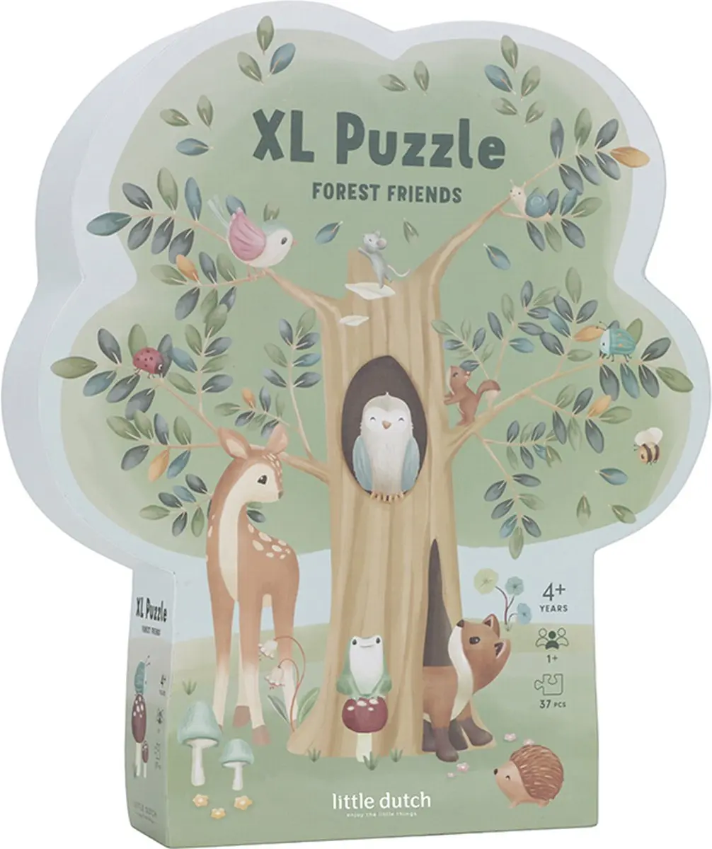 Little Dutch Forest Friends Vloerpuzzel 37 Stuks
