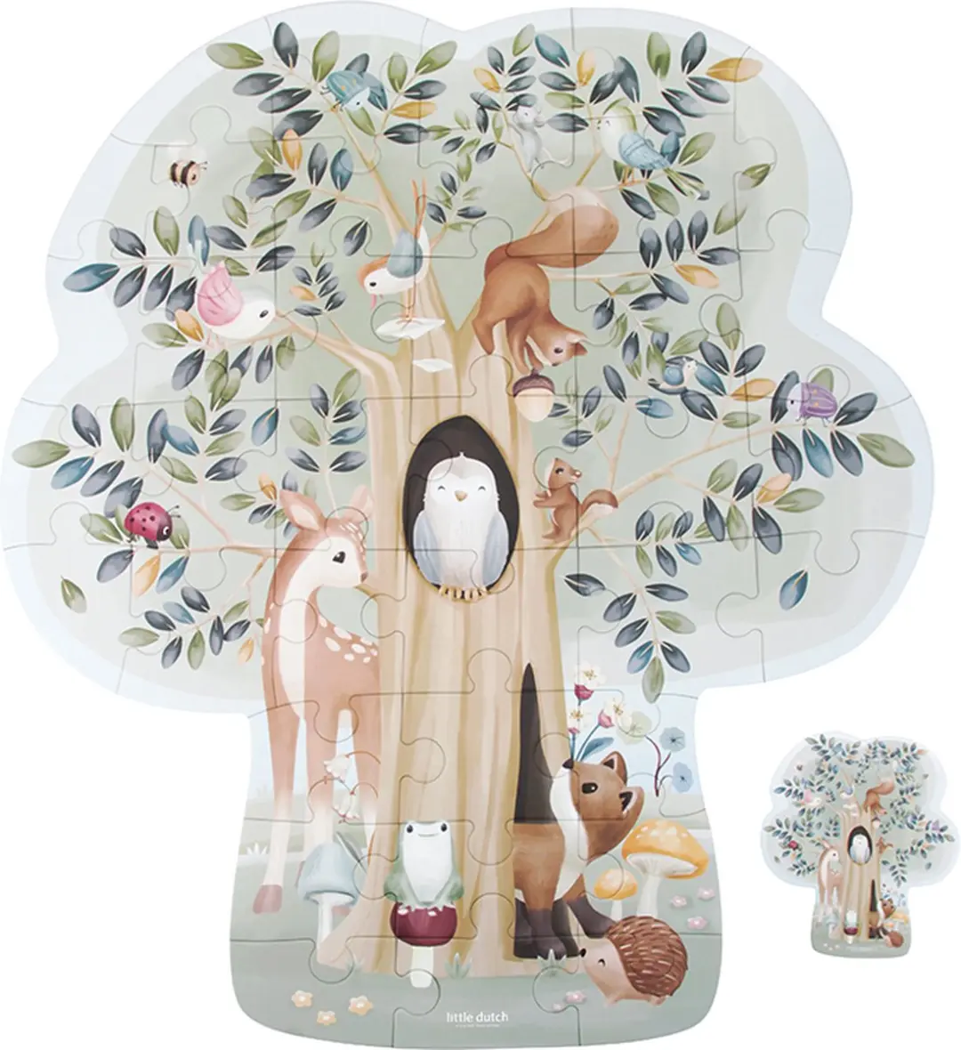 Little Dutch Forest Friends Vloerpuzzel 37 Stuks - Multi