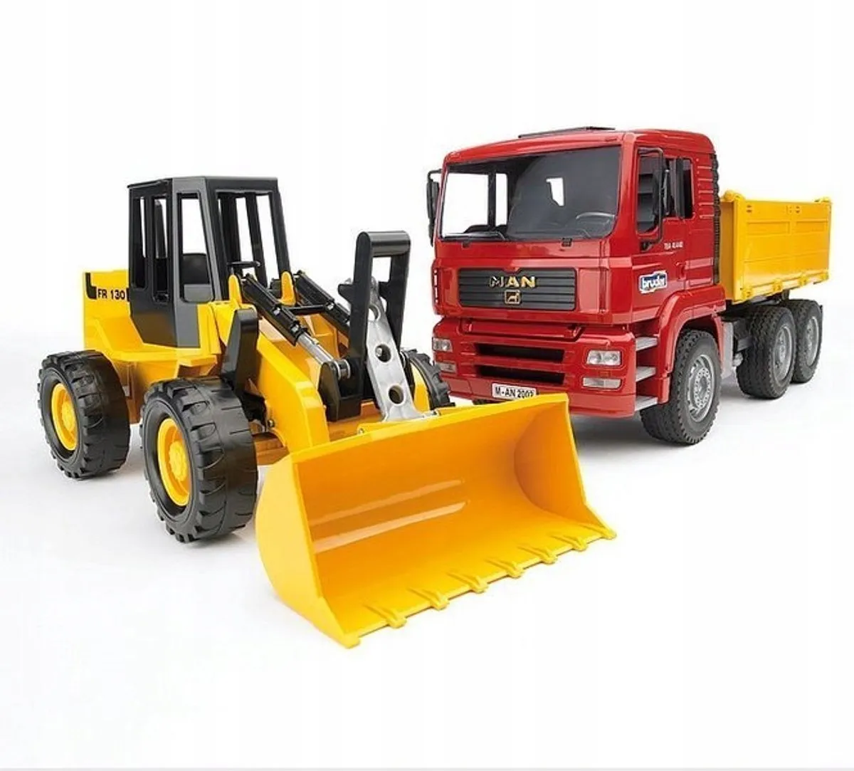 Bruder MAN Kiepwagen met Wiellader 1:16