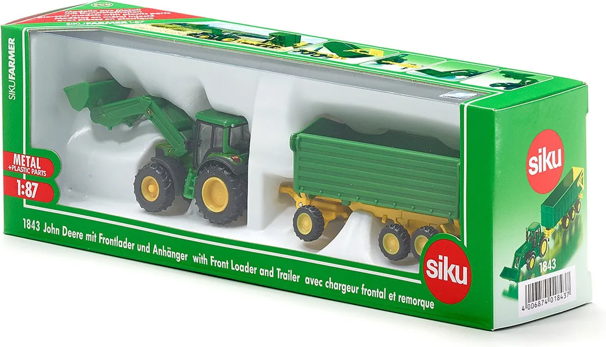 SIKU 1843 John Deere Voertuigset 1:87 - Groen