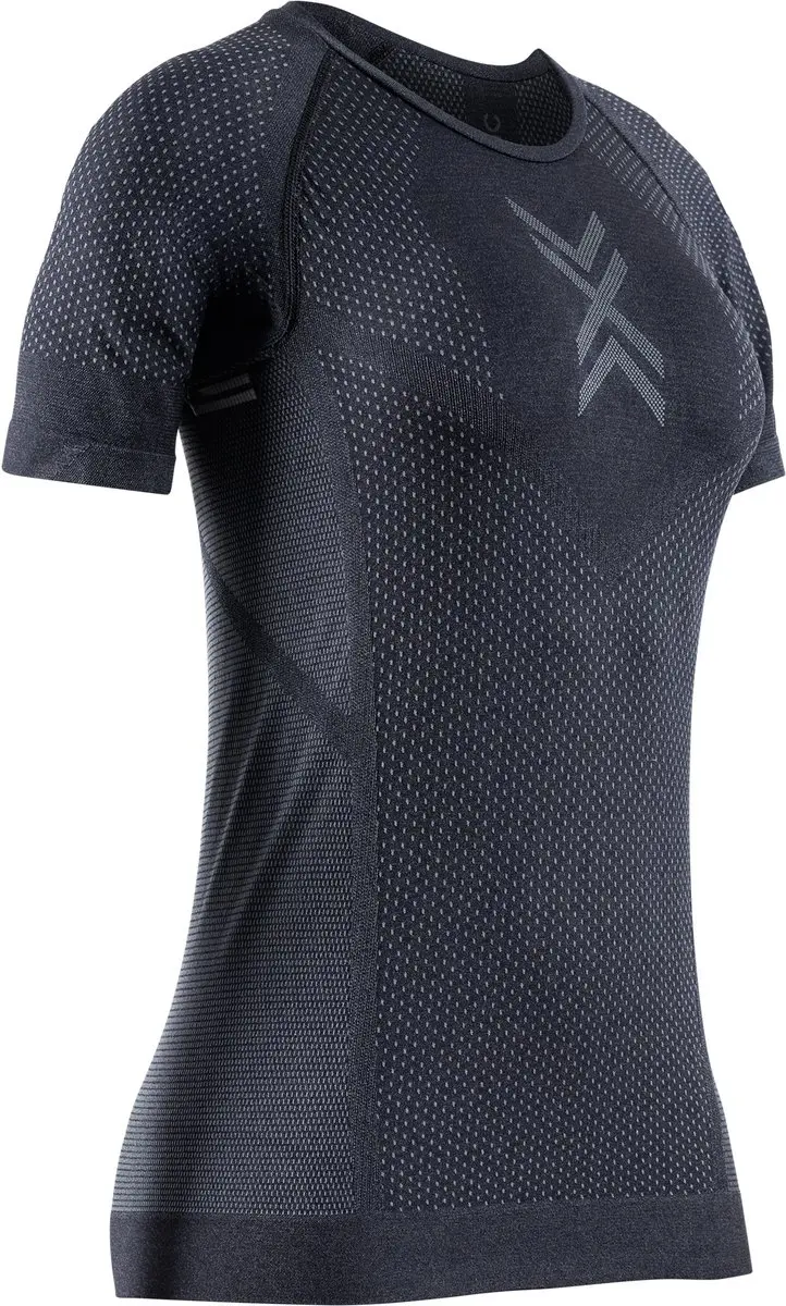 X-Bionic Xceed Hardloopshirt Korte Mouwen Dames X Black/Rhino Grey