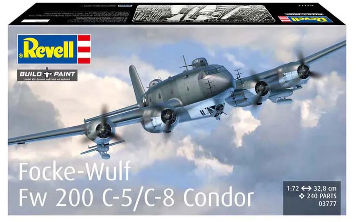 Revell 03777 Focke-Wulf Fw 200 C-5/C-8 Modelbouwpakket - 1:72 - 240 Onderdelen - Multi