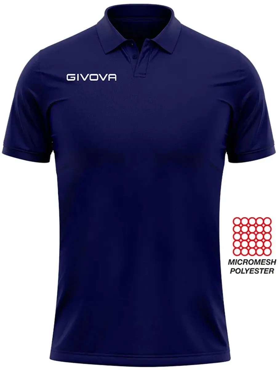 Givova Pocket Poloshirt Navy - 2XL - afbeelding 2 van 6