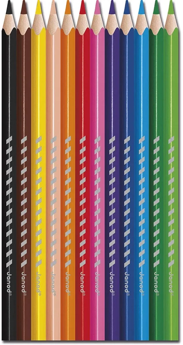 Janod Colo Kleurpotloden 12 Stuks - Multikleur