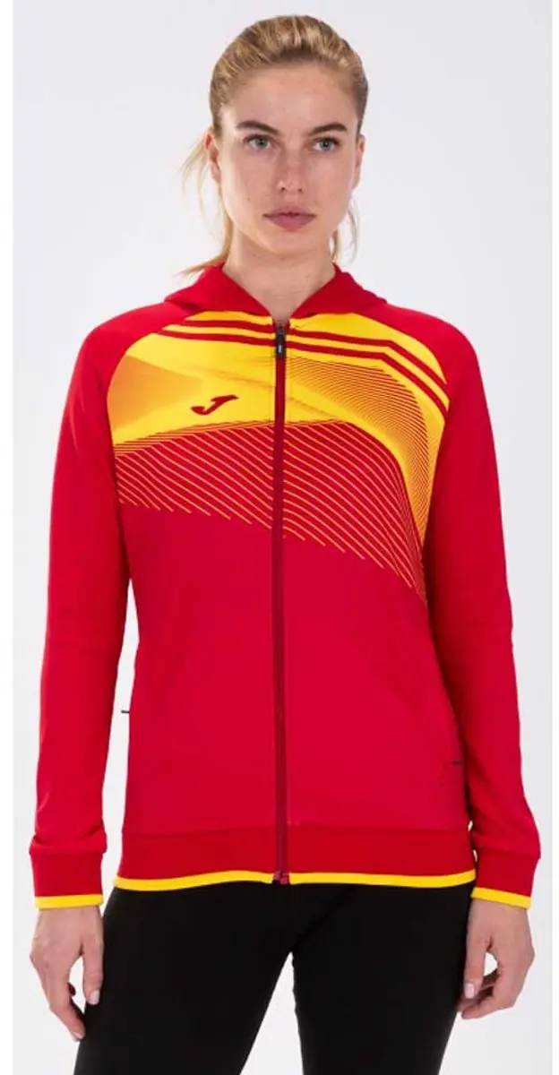 Joma Supernova II Sweatshirt - 12-14 jaar - Geel/Rood - afbeelding 2 van 6
