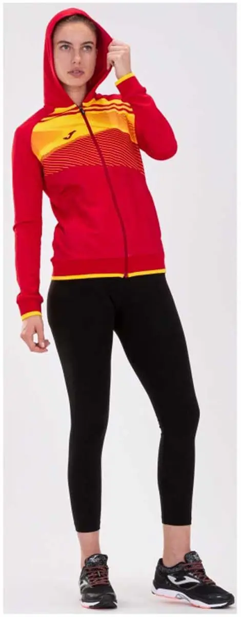 Joma Supernova II Sweatshirt - 12-14 jaar - Geel/Rood - afbeelding 4 van 6