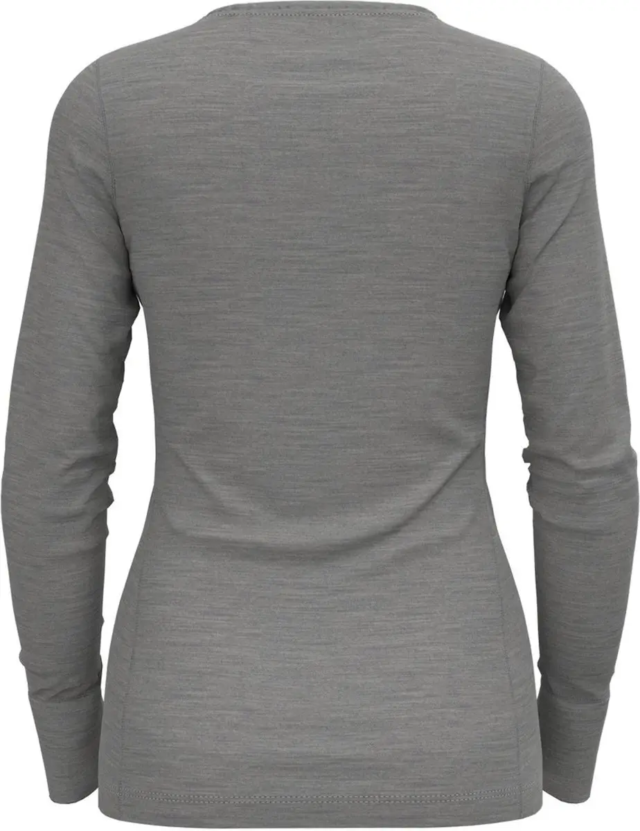 ODLO Natural Merino 200 Thermoshirt Vrouwen - Lange mouwen - Grijs - afbeelding 2 van 6