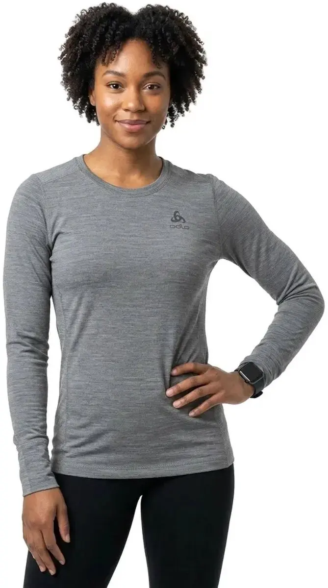 ODLO Natural Merino 200 Thermoshirt Vrouwen - Lange mouwen - Grijs - afbeelding 6 van 6