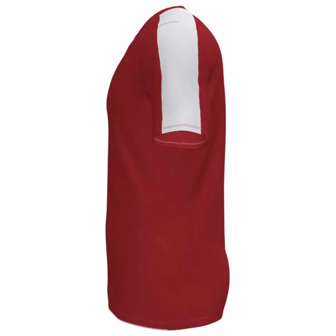 Joma Academy III Shirt Korte Mouw Kinderen 110 - Rood/Wit