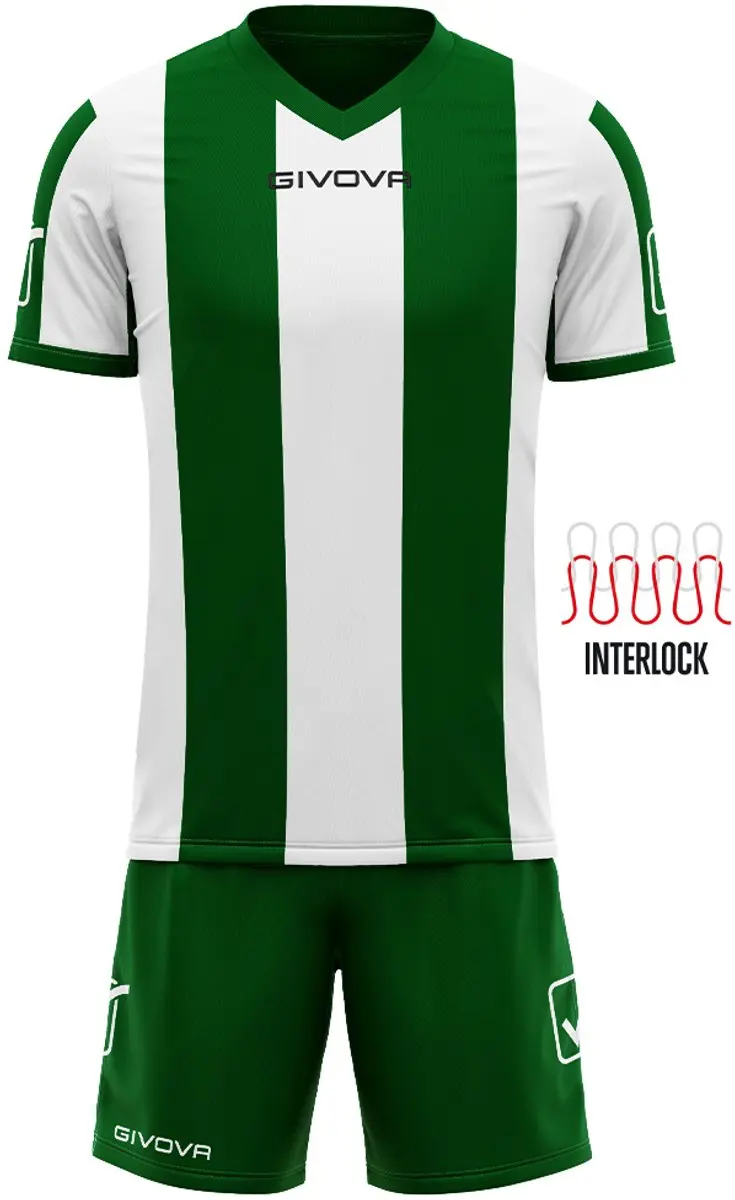 Sportset Givova Catalano Geel-zwart Zwart