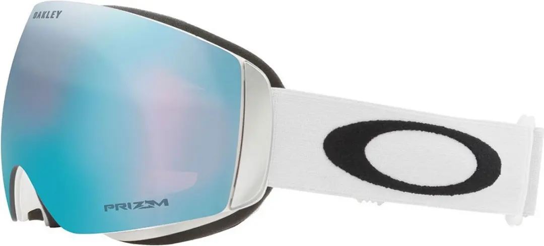 Oakley Skibril Unisex - Blauwe Lens - Wit/Zwart