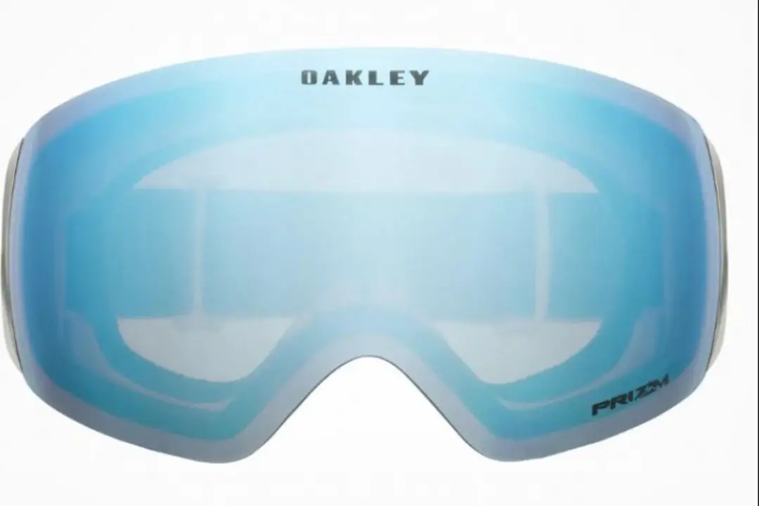 Oakley Skibril Unisex - Blauwe Lens - Wit/Zwart