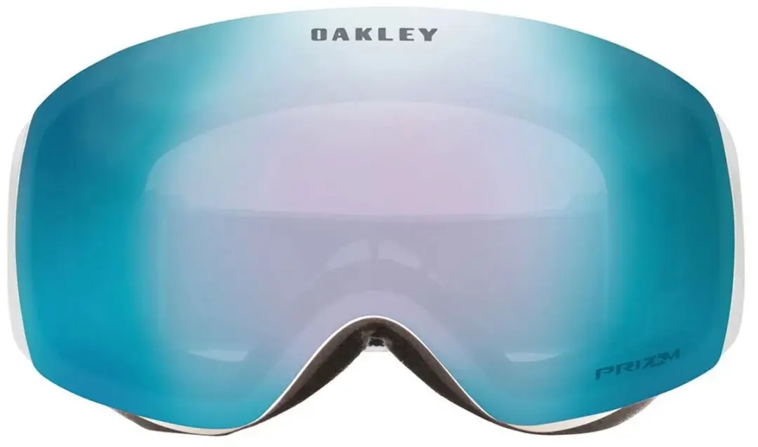 Oakley Skibril Unisex - Blauwe Lens - Wit/Zwart