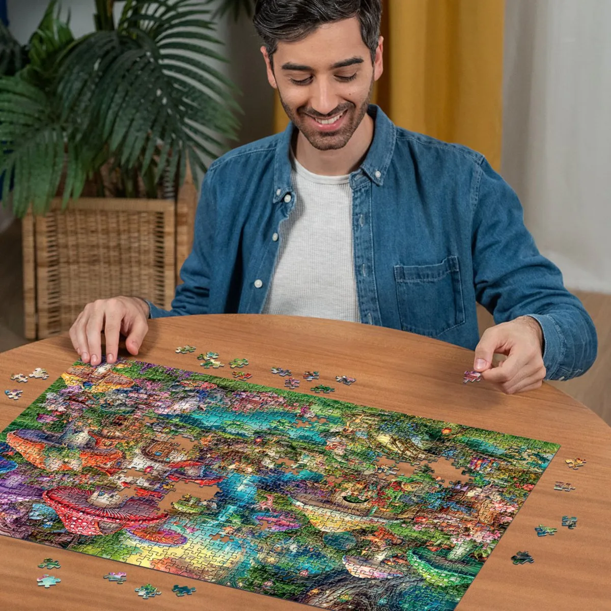 Ravensburger Merry Mushroom Village Puzzel 1000 Stukjes - Meerkleurig