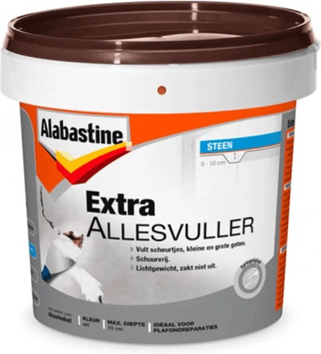 Alabastine Extra Allesvuller Hout 500ml - Wit