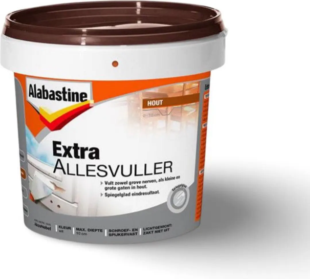 Alabastine Extra Allesvuller Hout 500ml - Wit
