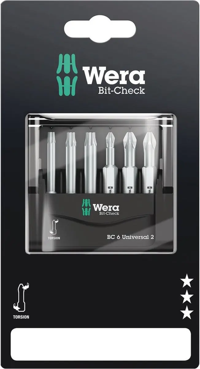 Wera 6-delige bitset