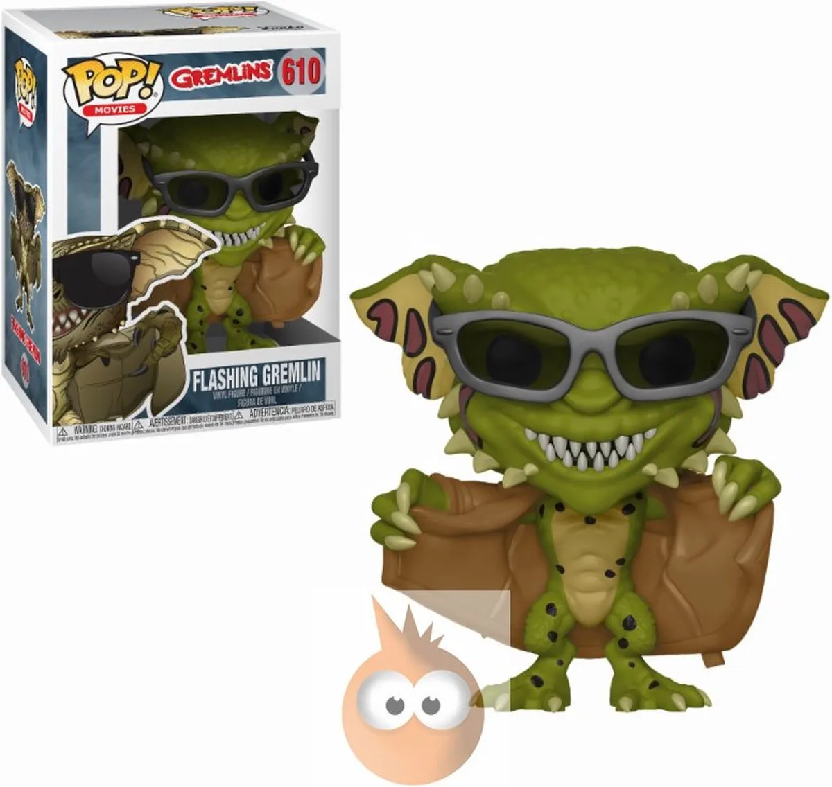 Funko Pop Movies Gremlins Flashing Gremlin 32112 - 9,5 cm - Multi