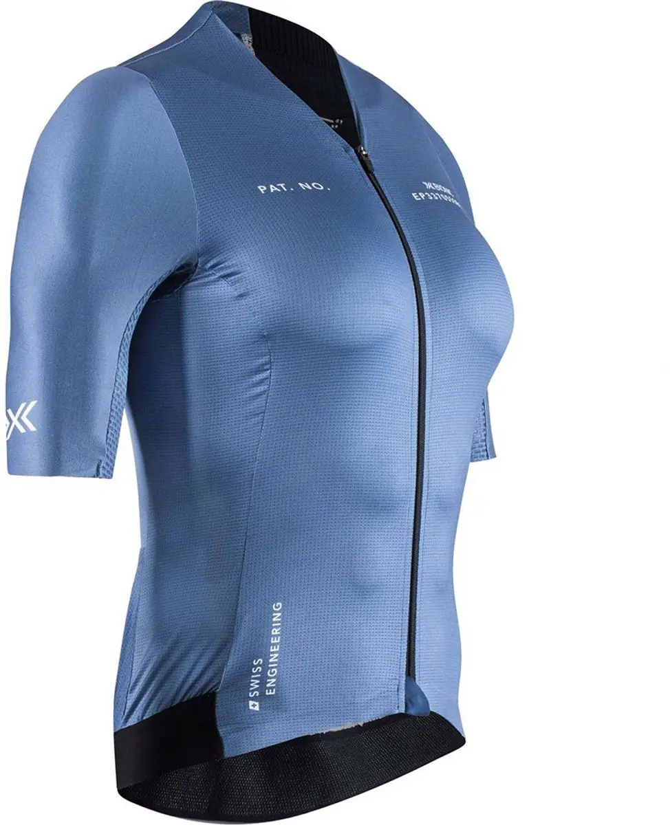 X-bionic Corefusion Aero Korte Mouw Wielertrui Blauw XS Vrouw