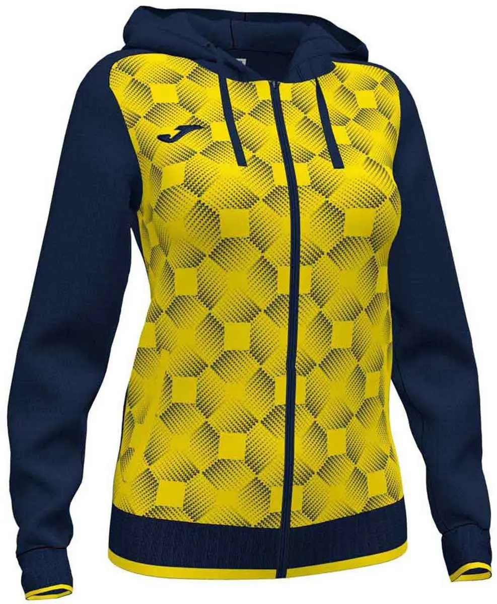 Joma Supernova Iii Sweatshirt Met Rits Groen,Blauw 11-12 Years Meisje