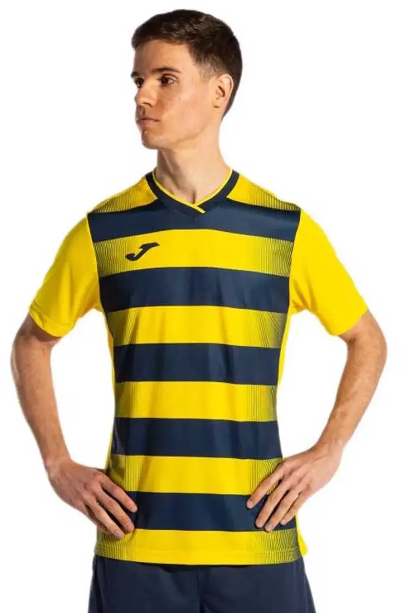 Joma Europa V T-shirt Met Korte Mouwen Geel L Man