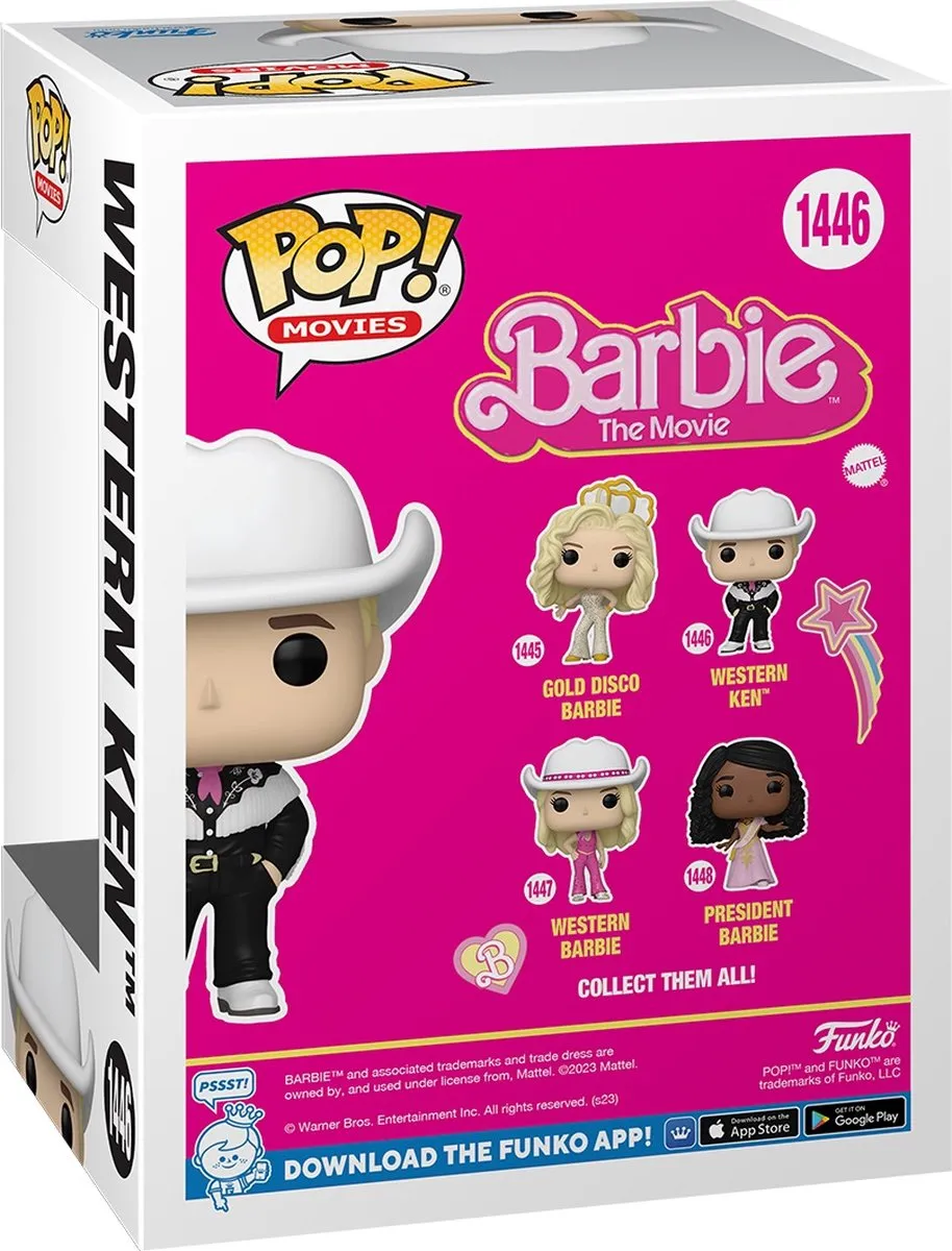 Funko Pop Movies Barbie Western Ken #1446 - Multi