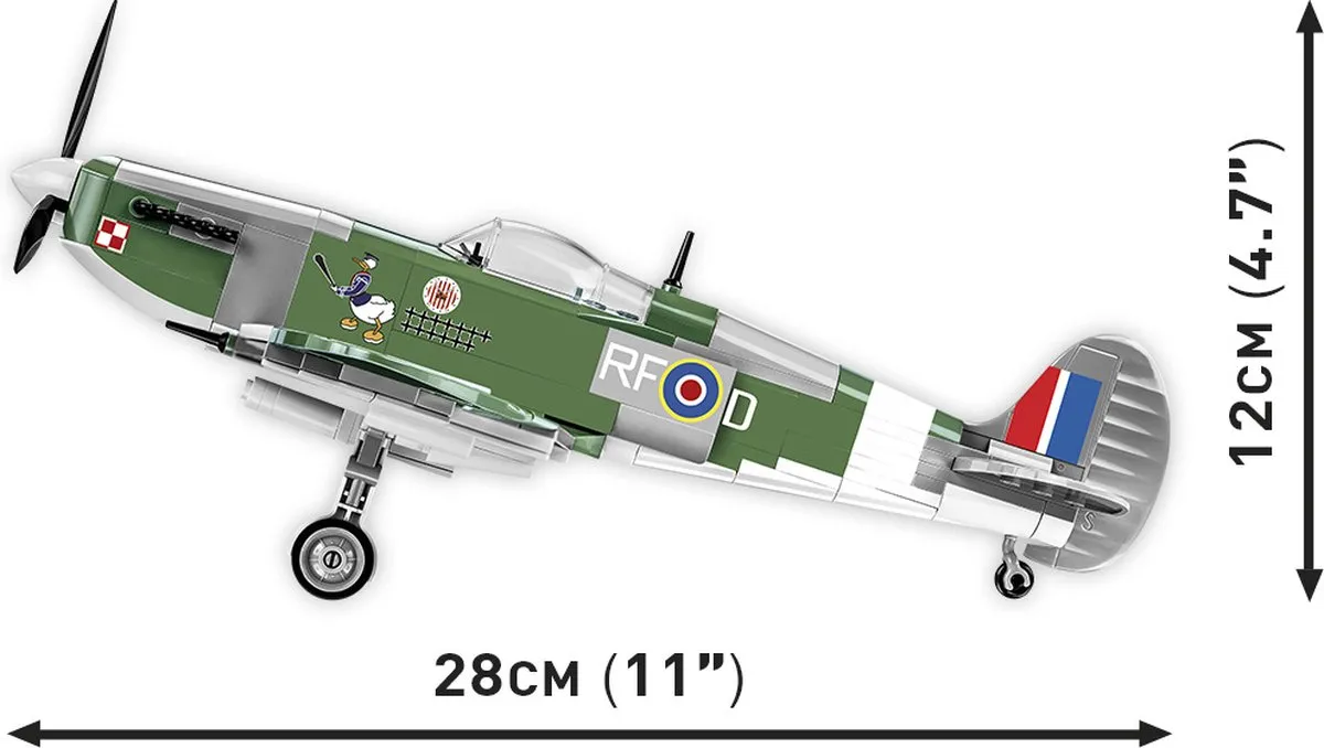 Cobi Spitfire MK.VB 1:32 Modelbouwpakket - 335 Onderdelen - afbeelding 4 van 6