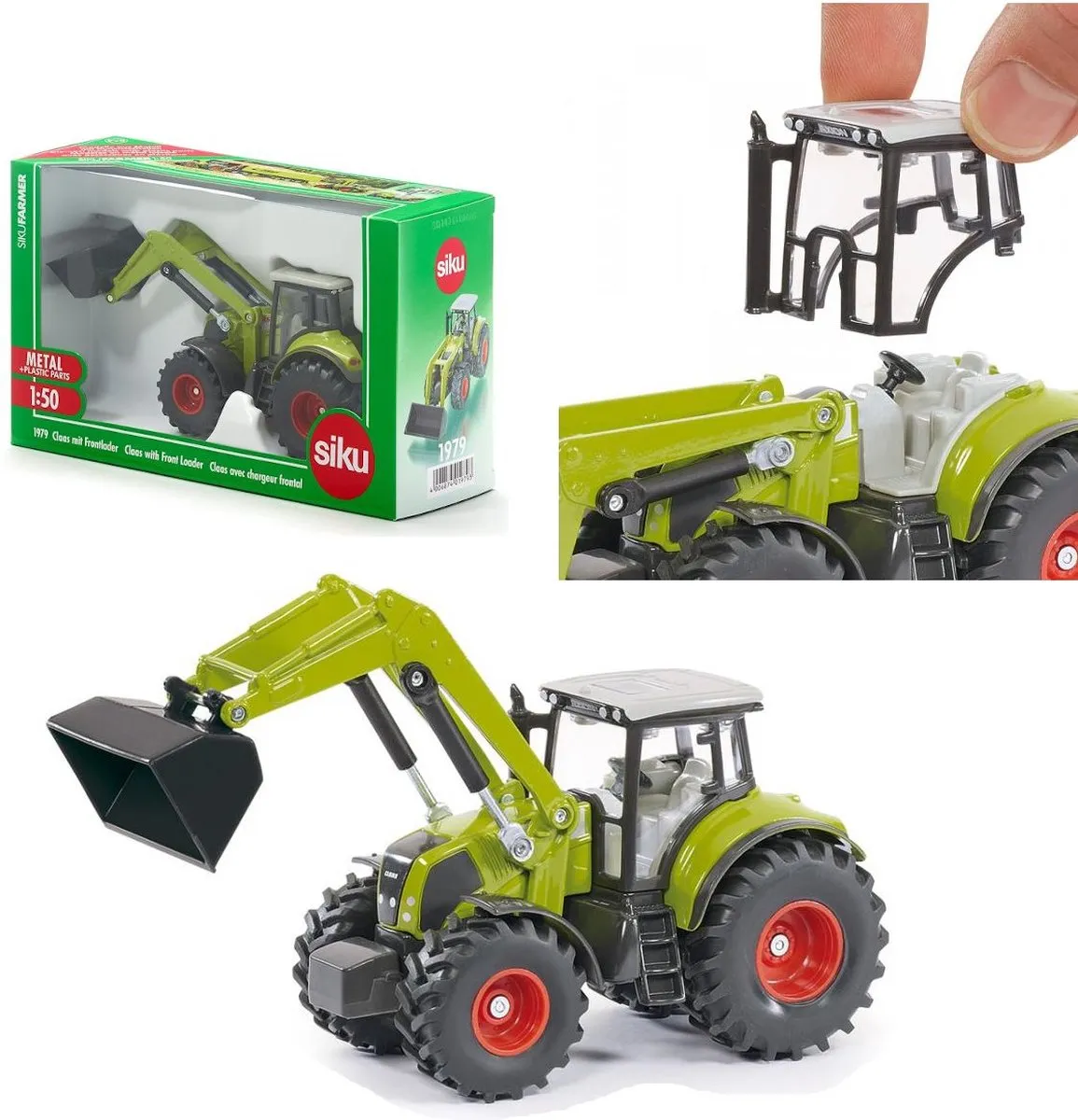 SIKU 1979 Claas Tractor met Frontlader - Groen
