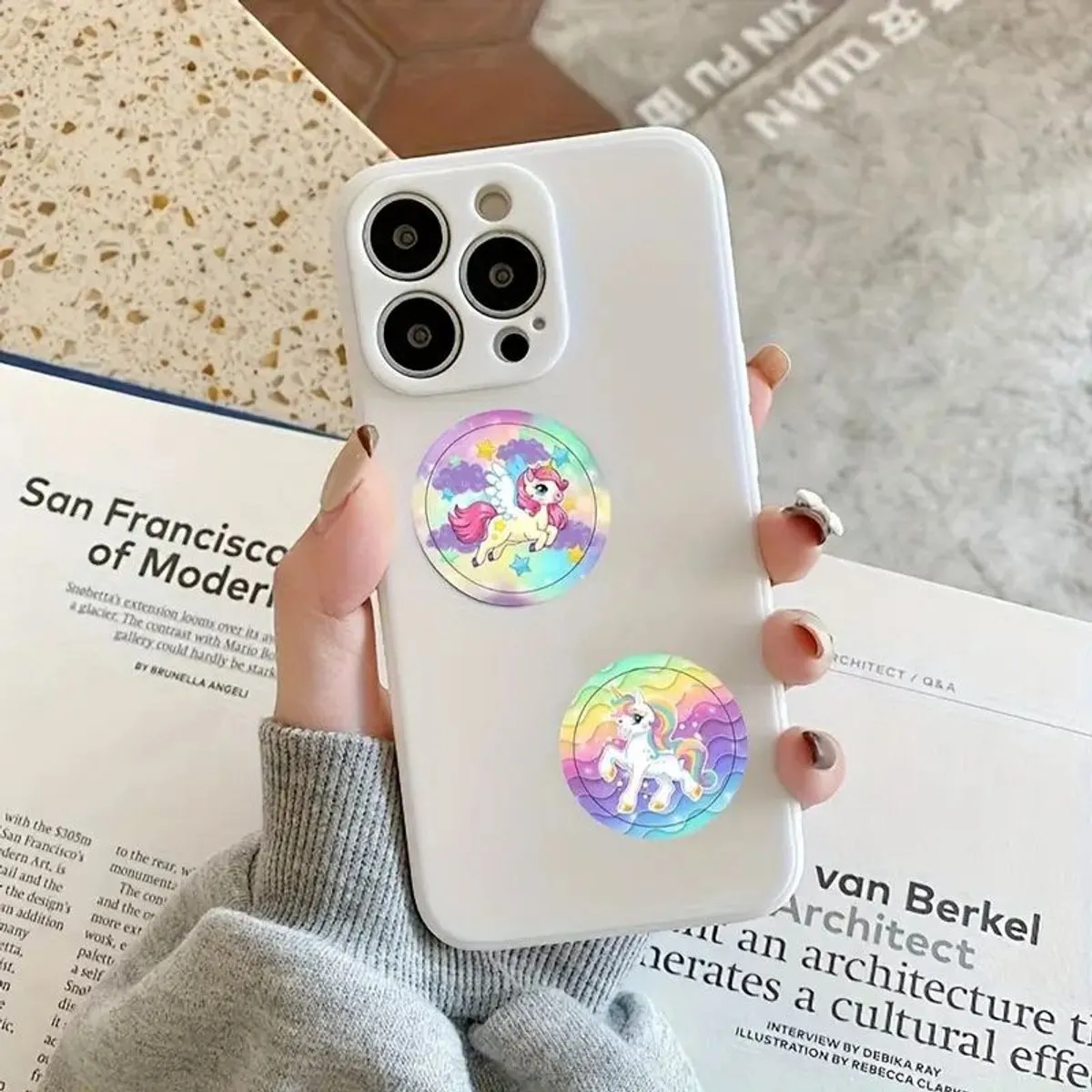 Disney Regenboog Eenhoorn Stickers - 500 Stuks - Ø2,54cm
