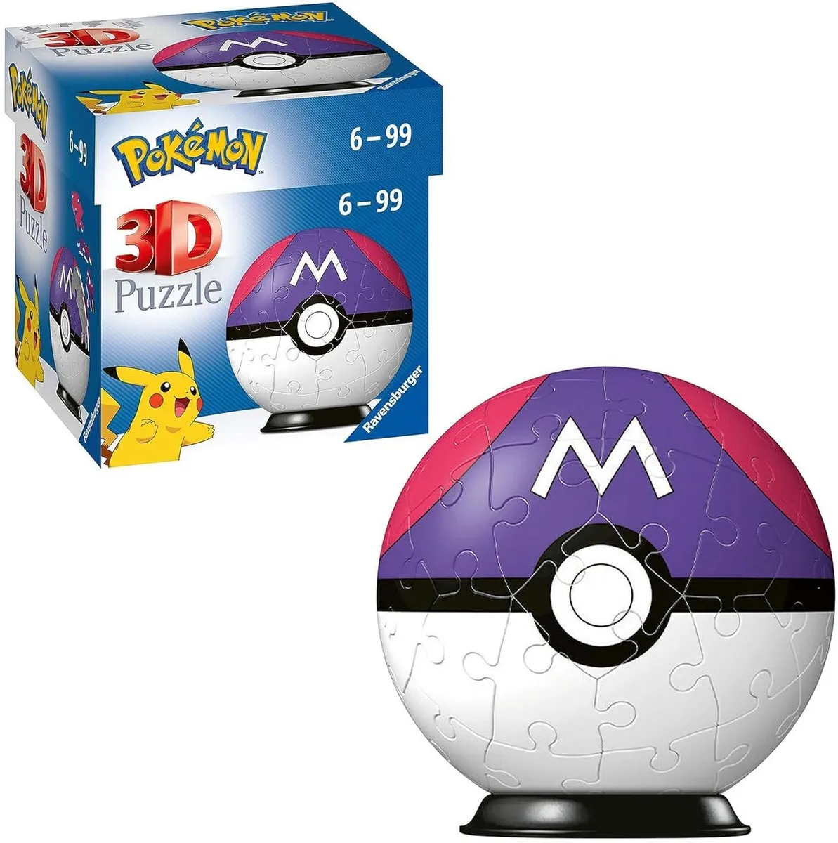 Ravensburger Pokémon Masterbal 3D Puzzel 54 Stuks - Multicolor
