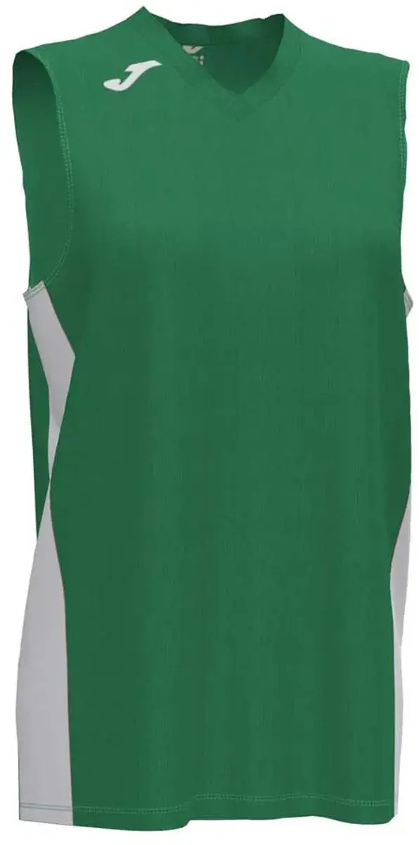 Joma Cancha Iii Mouwloos T-shirt Groen,Wit 11-12 Years Kinderen