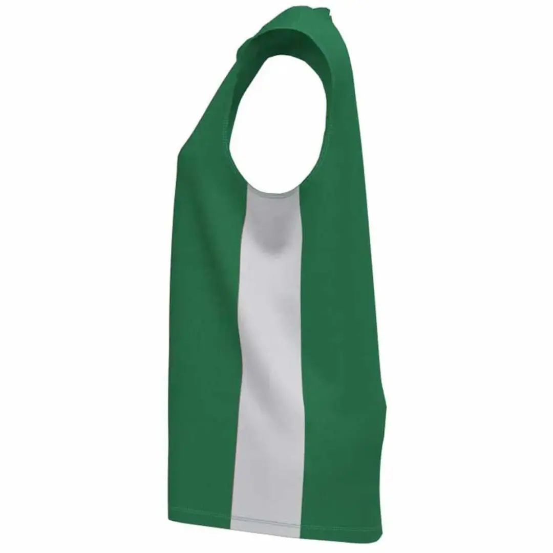Joma Cancha III Mouwloos T-shirt 116/122cm - Groen/Wit - afbeelding 3 van 4