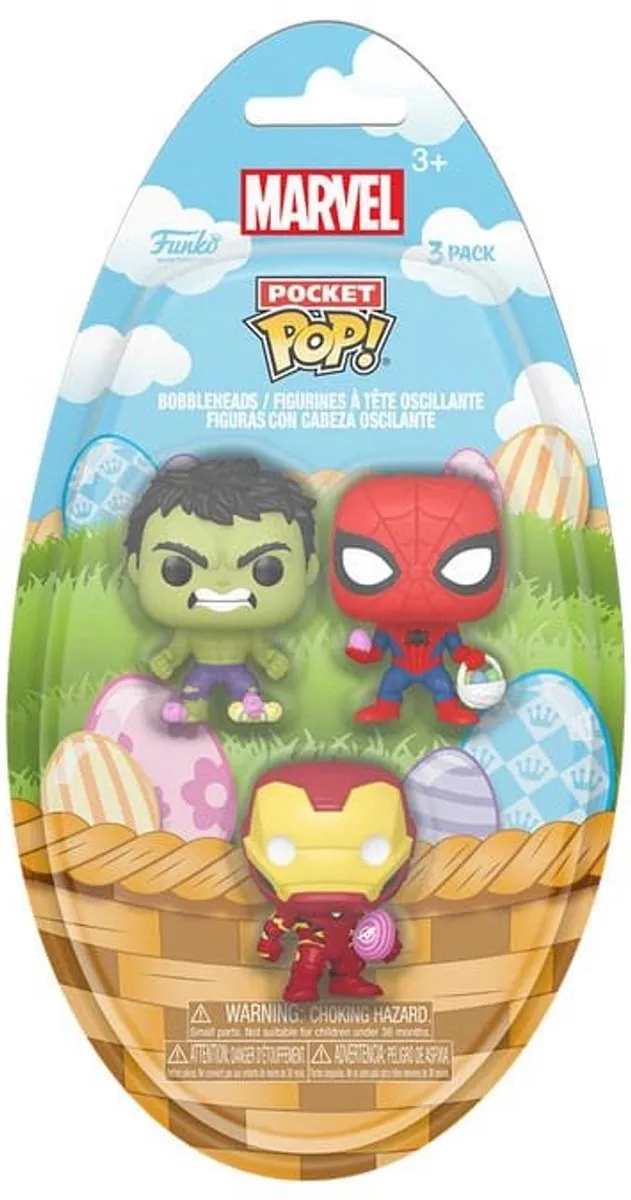 Funko Marvel Pocket Pop! Iron Man Hulk Spider-Man