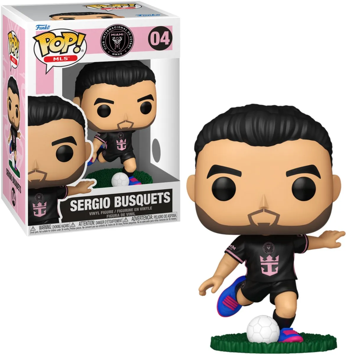 Funko Pop MLS Inter Miami Sergio Busquets #04 - Multi