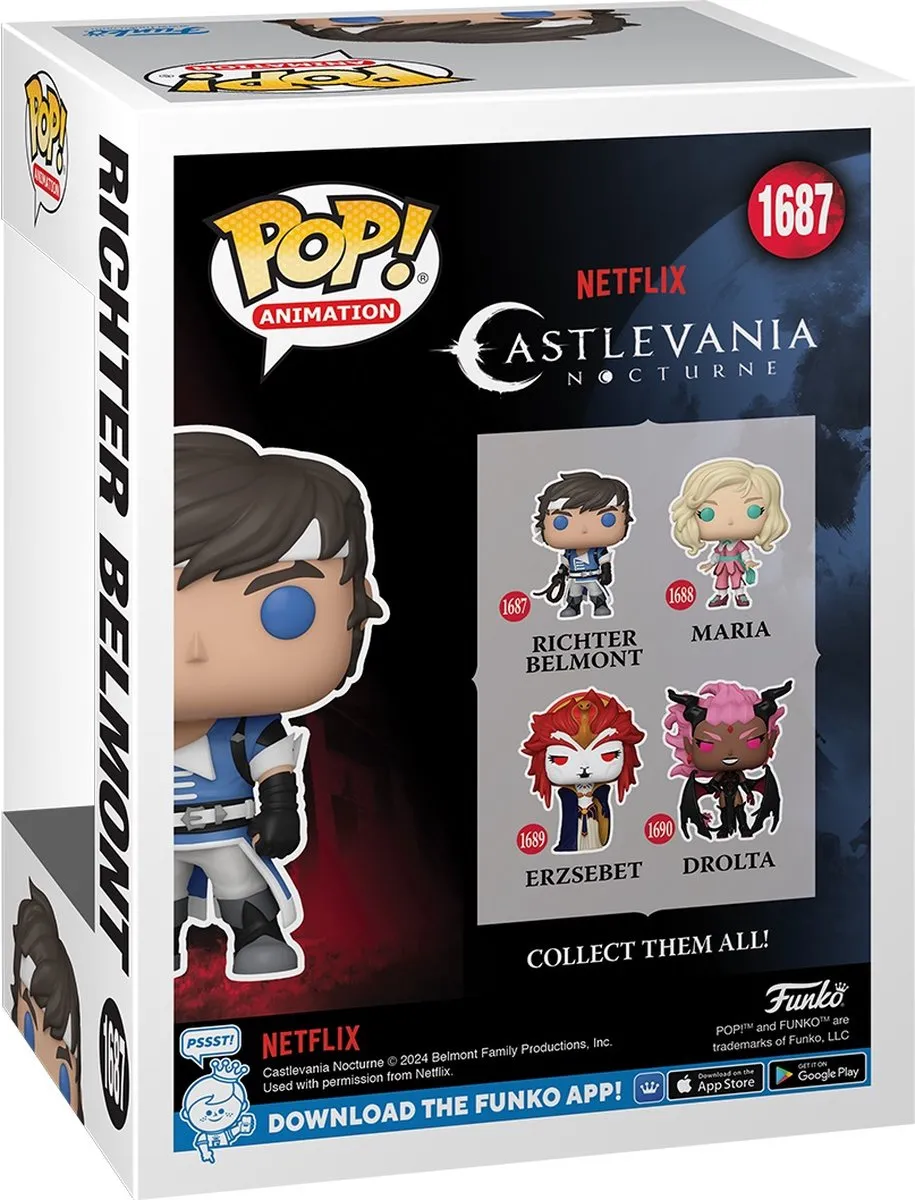 Funko Pop Animation Castlevania Nocturne Richter Belmont #1687 - Multi