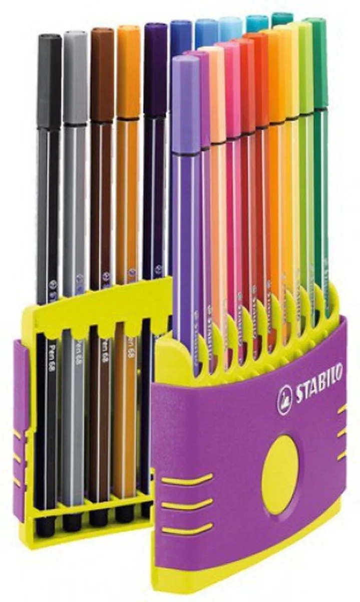 STABILO Pen 68 Colorparade Lila - Roze Inkt - afbeelding 6 van 6