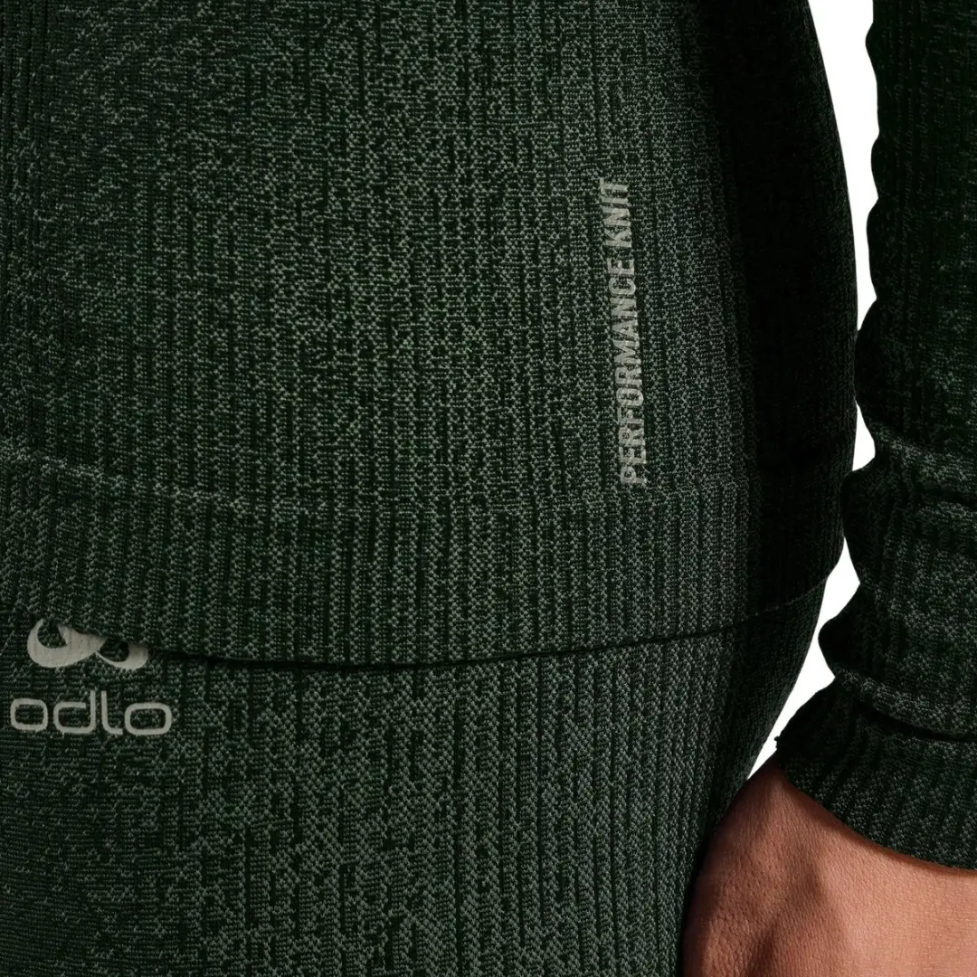 ODLO Blackcomb Eco Heren Longsleeve - XL - Donkergroen - afbeelding 5 van 6