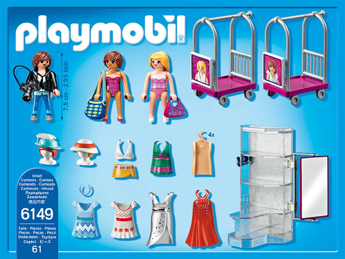 Playmobil Modeshow met Fotograaf 6149 - Blauw/Paars
