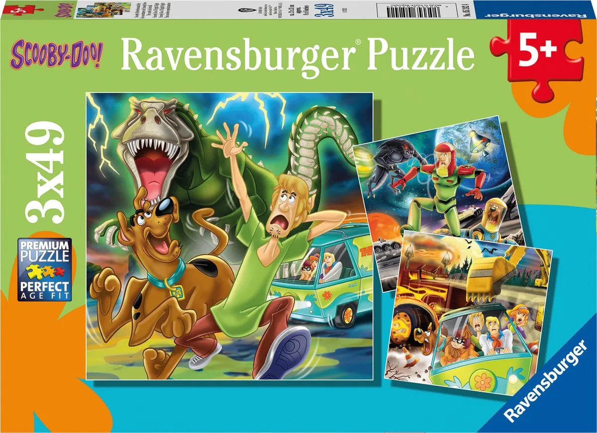 Ravensburger Scooby-Doo Legpuzzel 49 Stuks - 3x49 Stuks