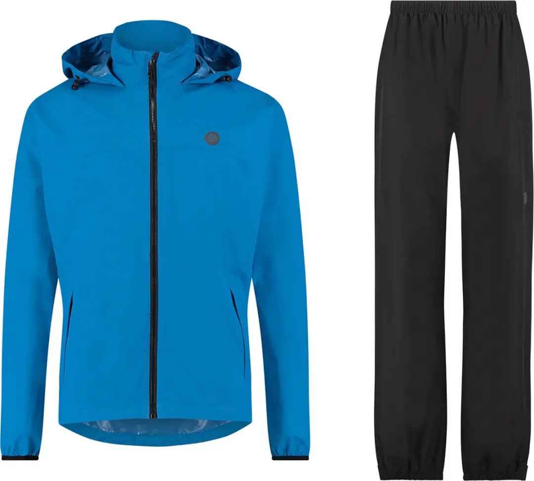 GO Regenpak Essential Dames & Heren - Blauw - L - Waterdicht & Ademend