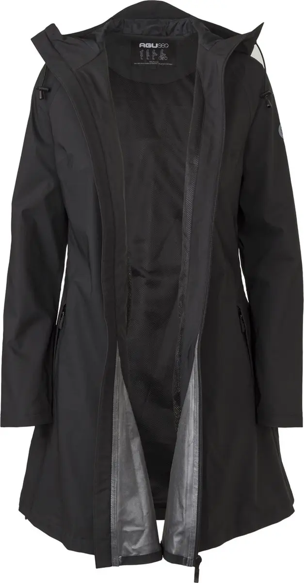 AGU SEQ Regenjas Dames - Zwart - 5.000 mm Waterkolom - afbeelding 5 van 6