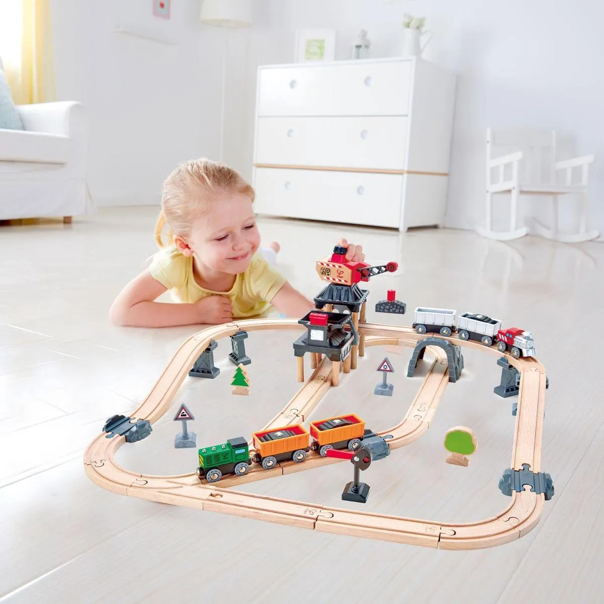 Hape Mijnbouwlader Set E3756 - 64 Stuks - Veelkleurig