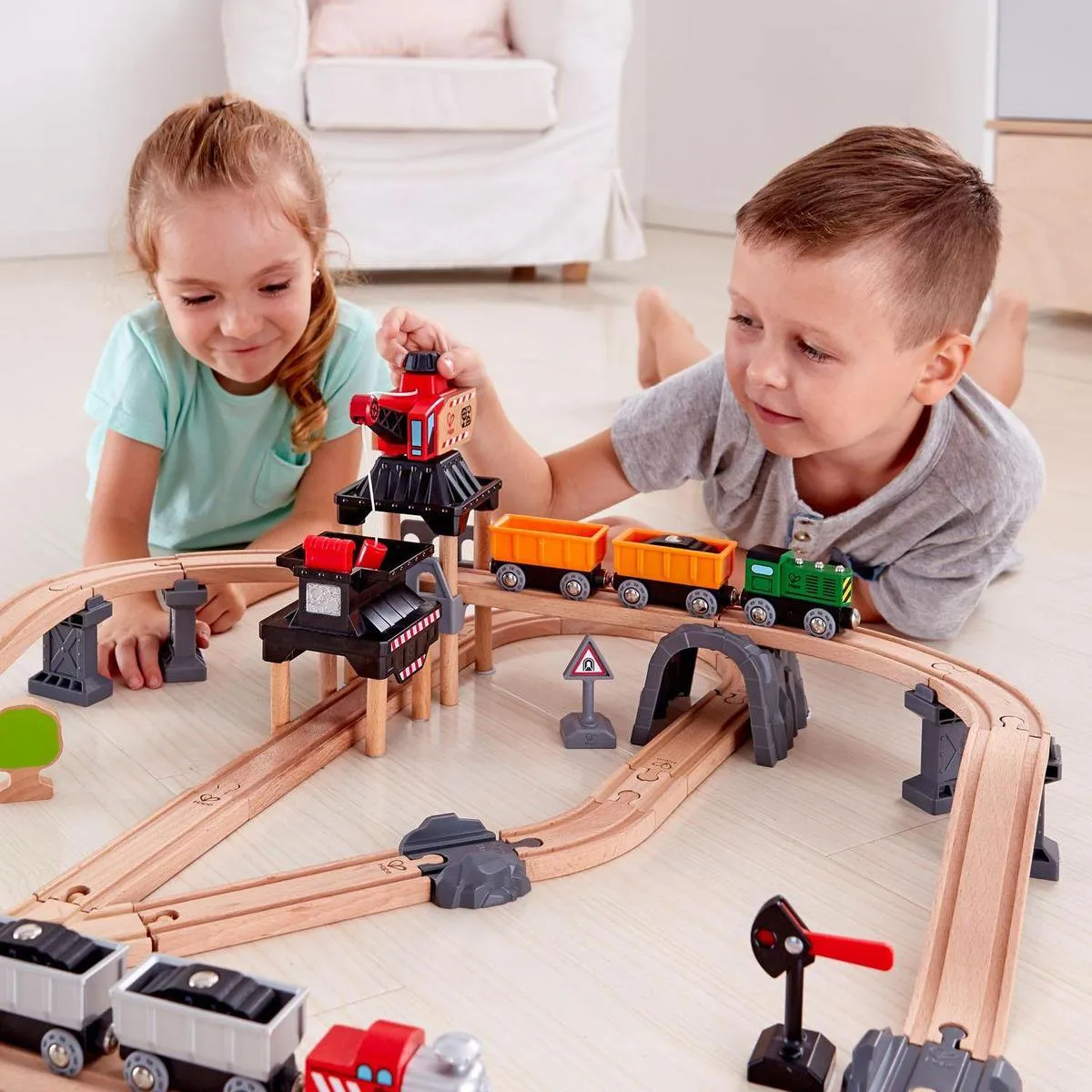 Hape Mijnbouwlader Set E3756 - 64 Stuks - Veelkleurig