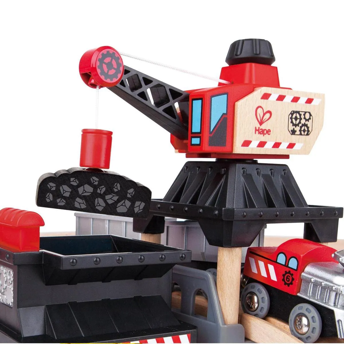 Hape Mijnbouwlader Set E3756 - 64 Stuks - Veelkleurig - afbeelding 6 van 6