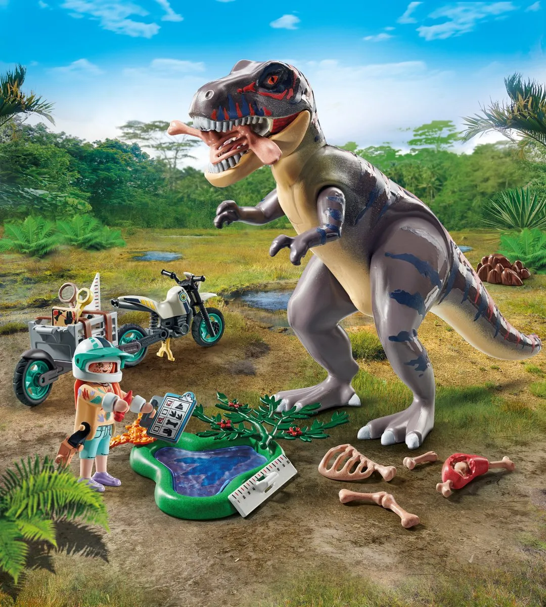 Playmobil Dinos T-Rex Sporenonderzoek 71524 - Multicolor