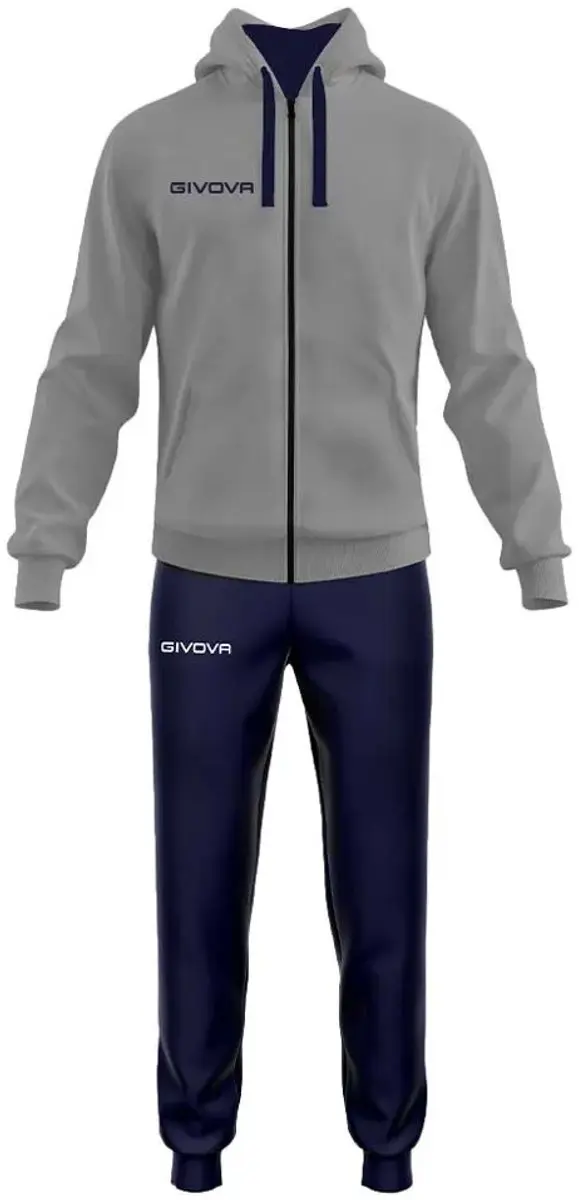 Givova King 4 Seasons Trainingspak - XS - Blauw/Grijs