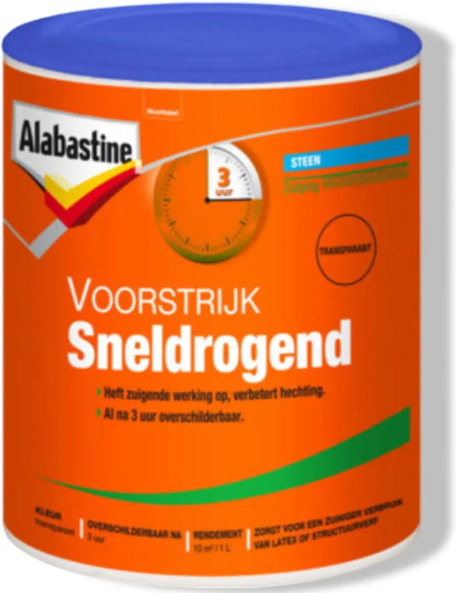 Alabastine Voorstrijk Sneldrogend 1L - Transparant